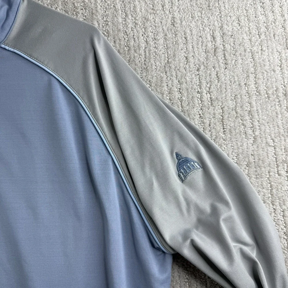 Peter Millar 1/4 Zip Pullover Men's Size Large Golf Blue
